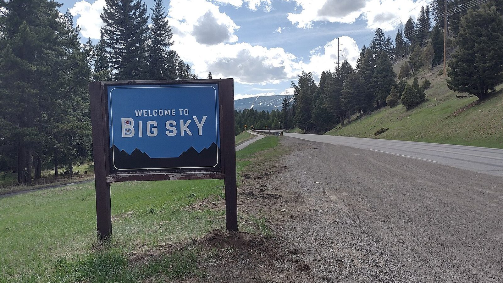 Big Sky Montana Welcome Sign