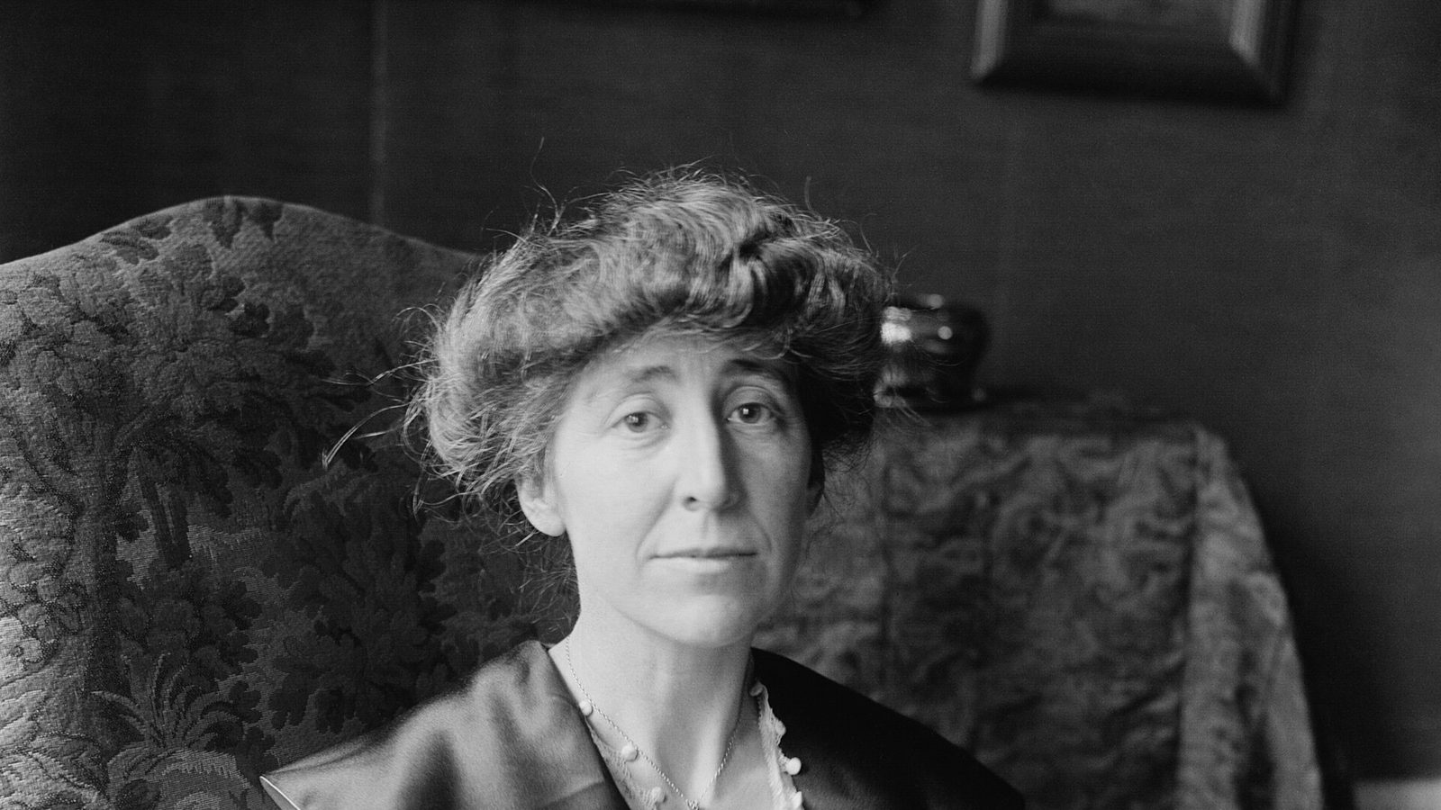 Jeannette Pickering Rankin (1880-1973), a member of the United States House of Representatives who was elected in 1916 as the first woman to serve in