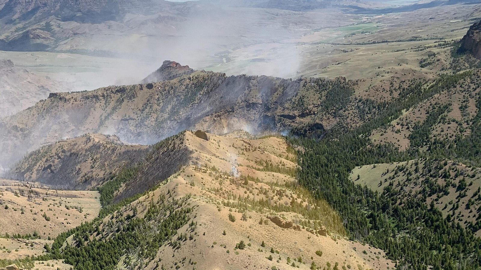 Lost Creek Fire overflight